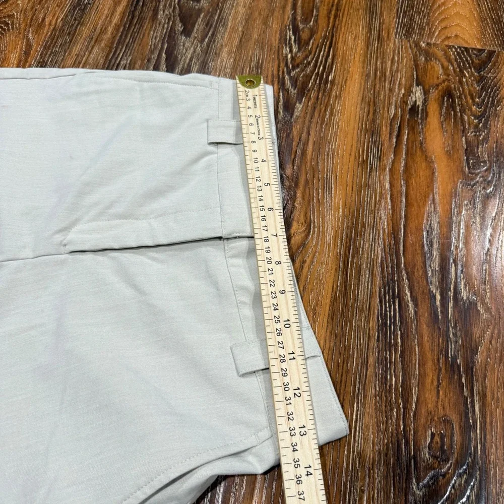 Rachel Zoe Womens Beige Tailored Cuffed Shorts‎ Stretch Elastic Back S Size 2